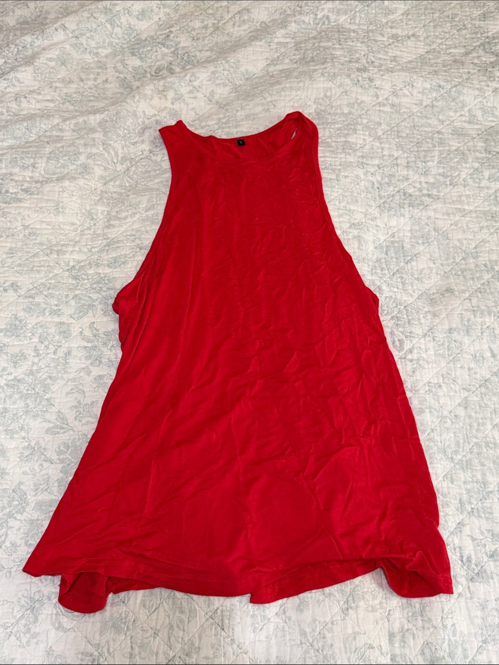Red Women's Sleeveless Tank Top
